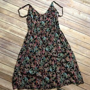 Torrid skull patterned sundress size 0